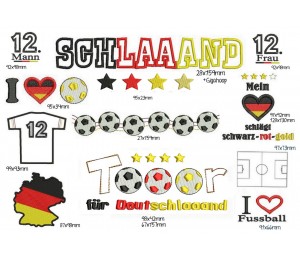 Stickdatei -  Fußball 12. Mann